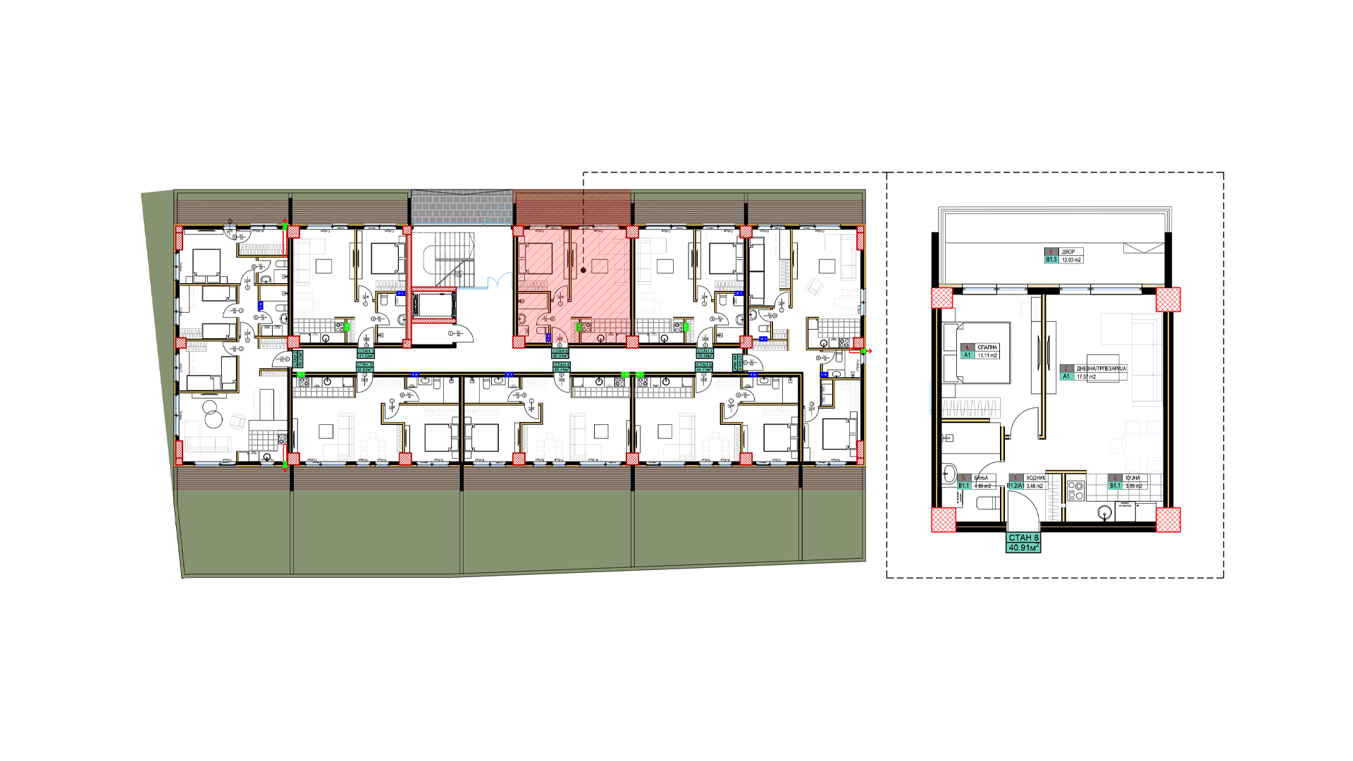 open space living room