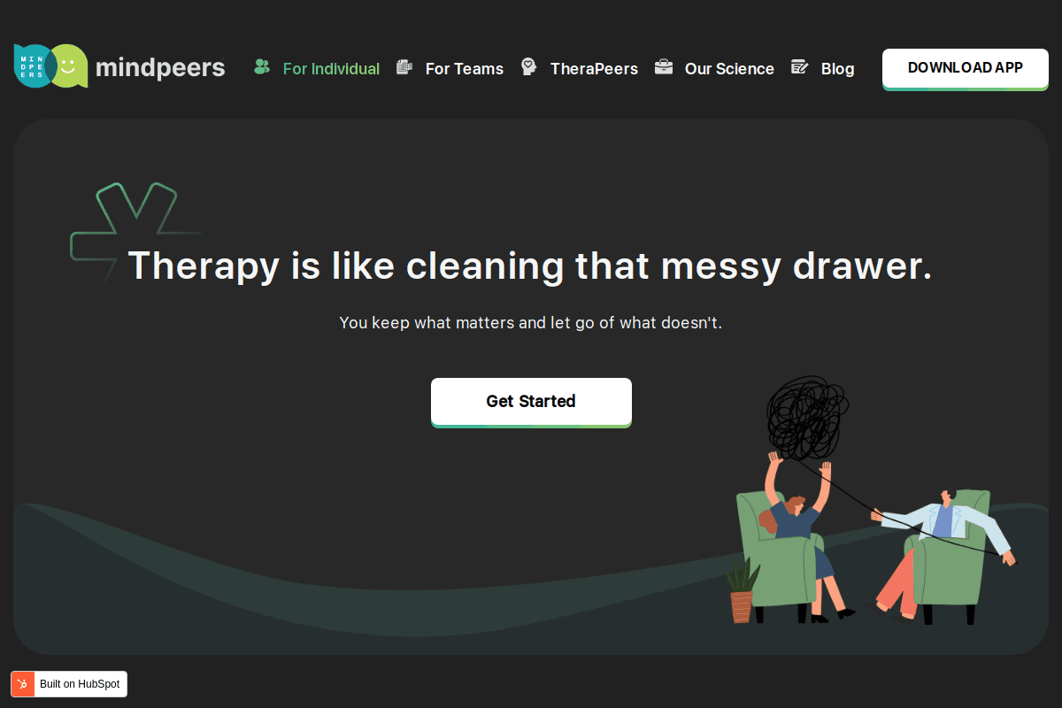 MindPeers Website Interface