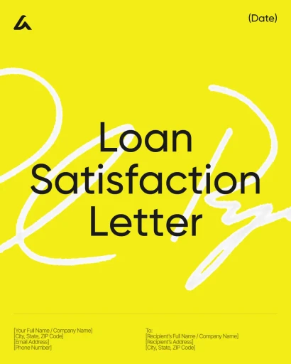 Loan Satisfaction Letter