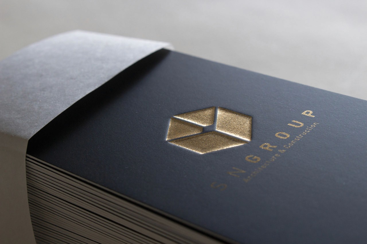 an image of black and gold business cards with a premium finish