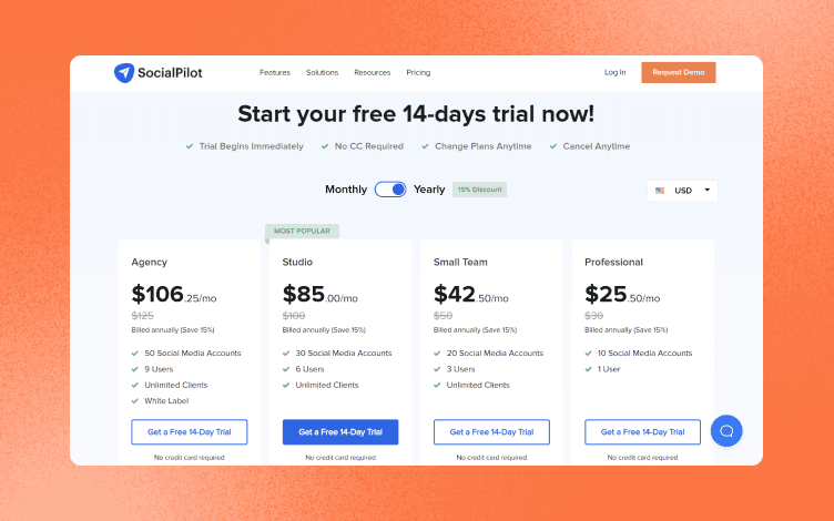 SocialPilot pricing