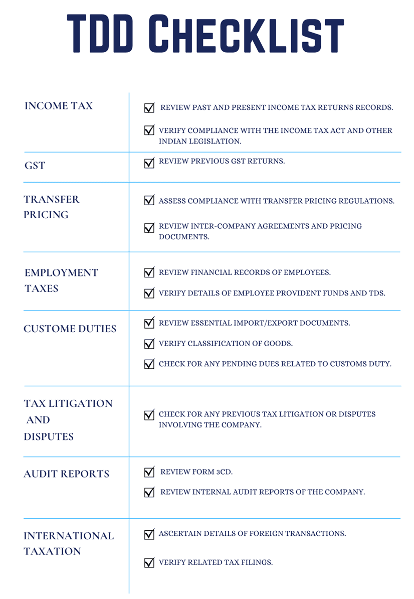 Tax Due Diligence
