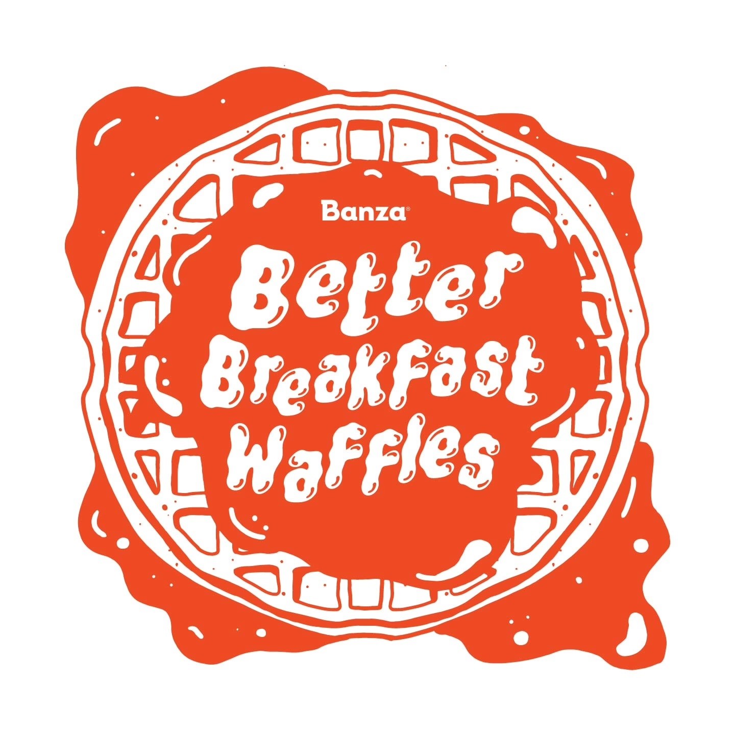 Banza Waffles Swag Design Illustration of waffles 