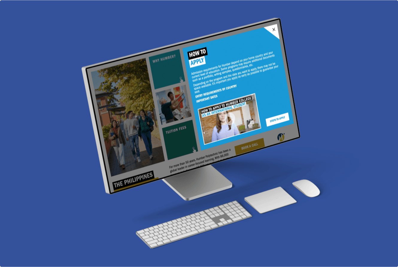 Humber College brochure page 4