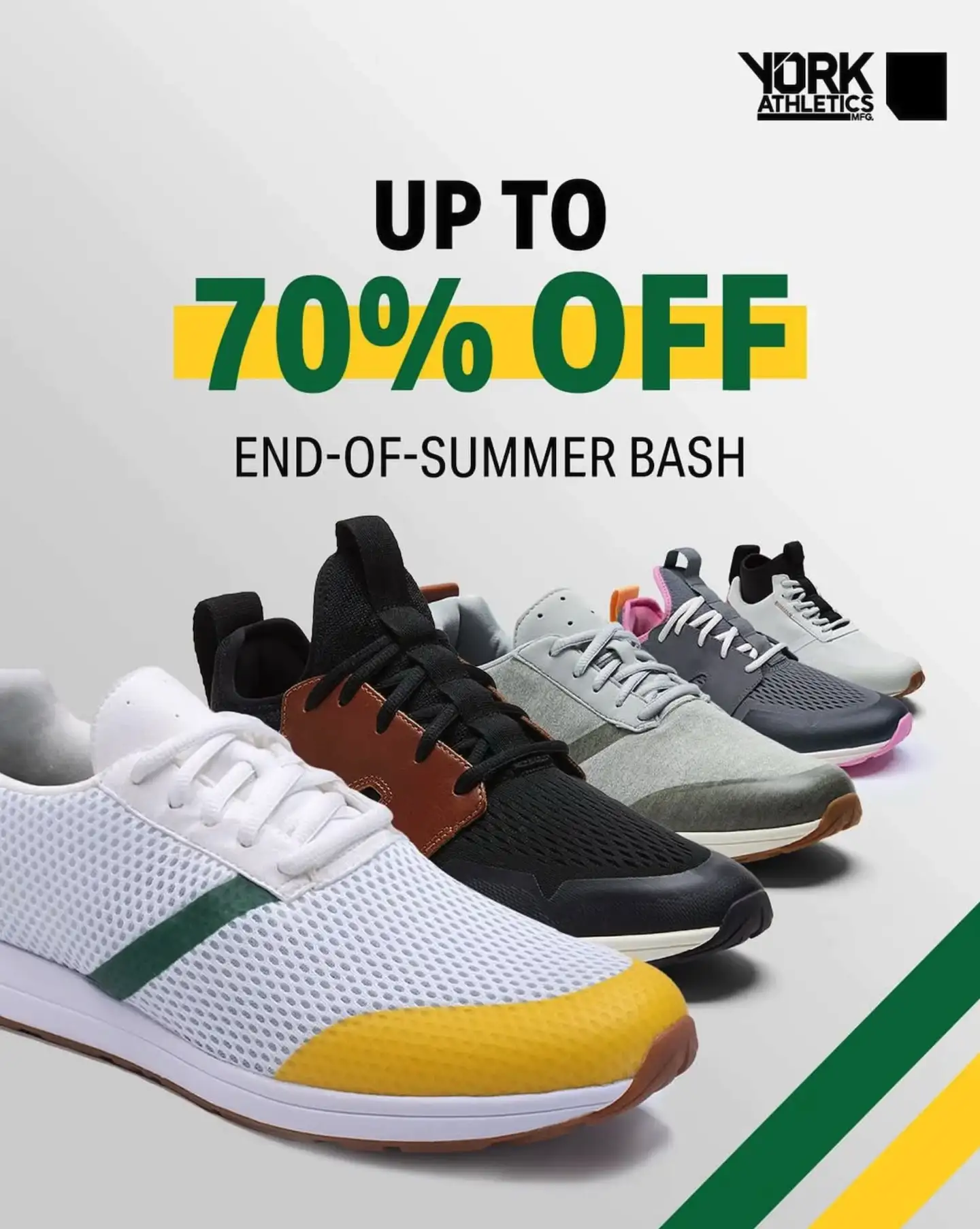 York Athletics Lifestyle Amazon Graphic Promo 70%