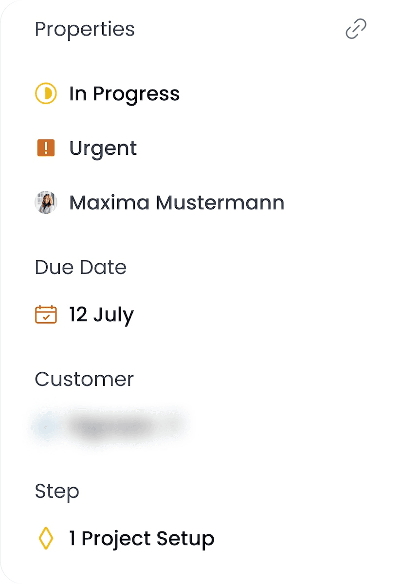 Onboarding project progress tracking