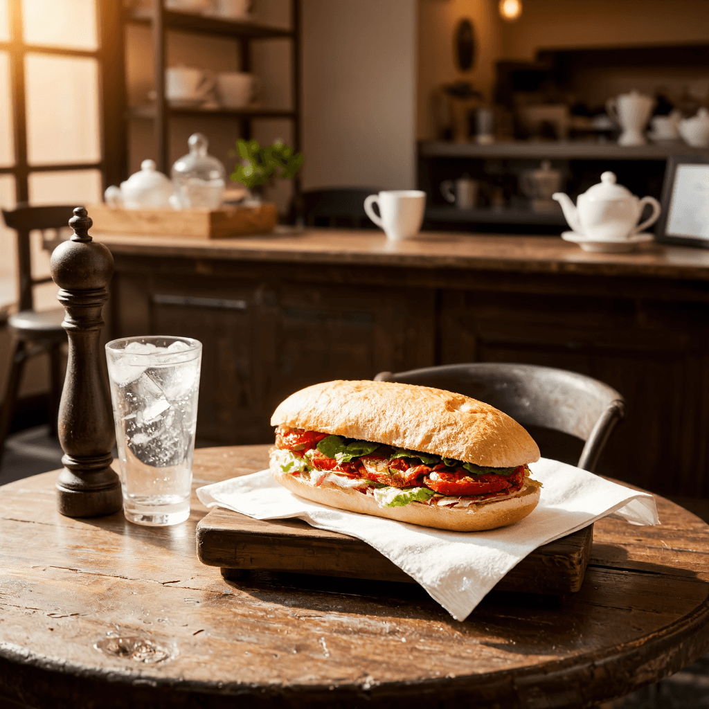 product photography of Gourmet Sandwich