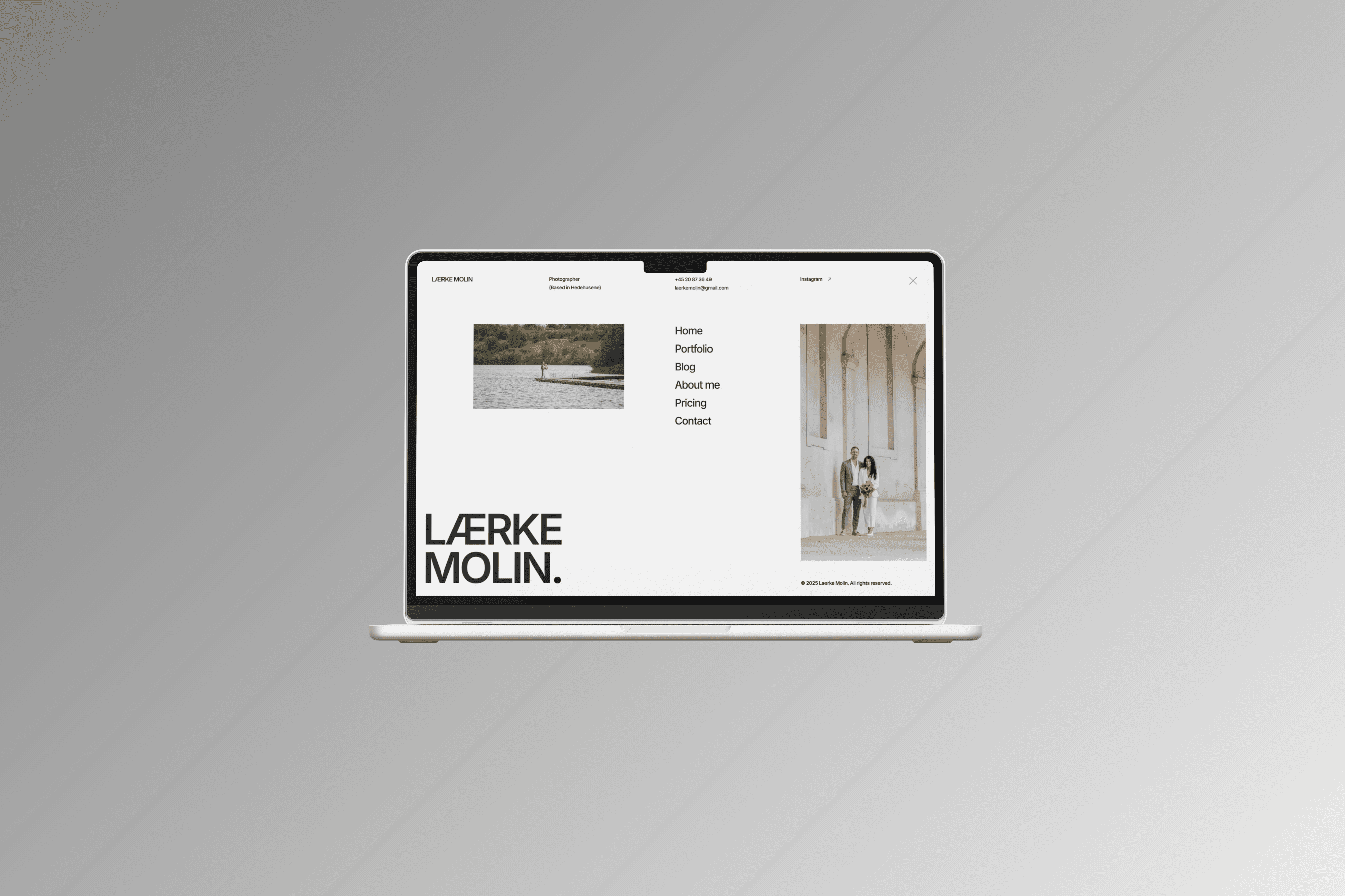 Mac Mockup displays website made by Seoma