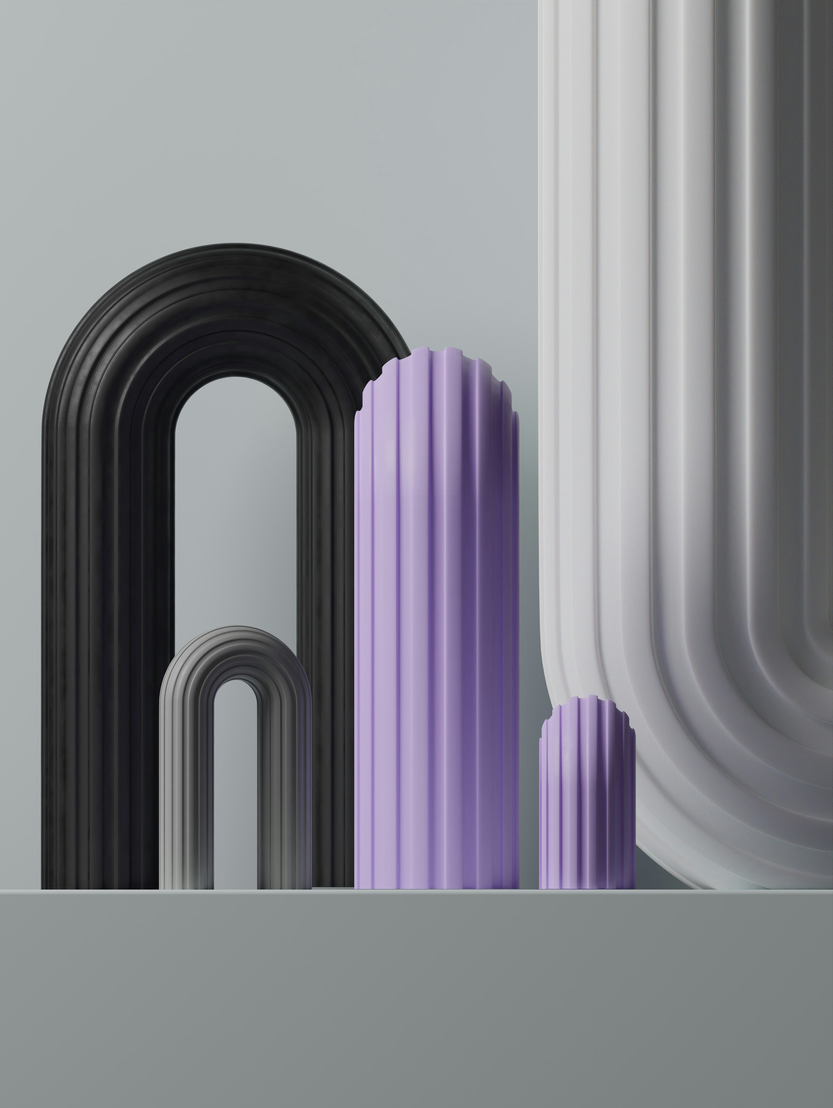 a number of different shapes and sizes of objects