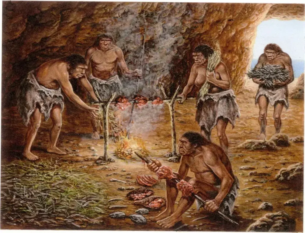 Reconstruction-of-Meat-Roasting-on-Campfire-at-Lazaret-Cave-mission-sustainability