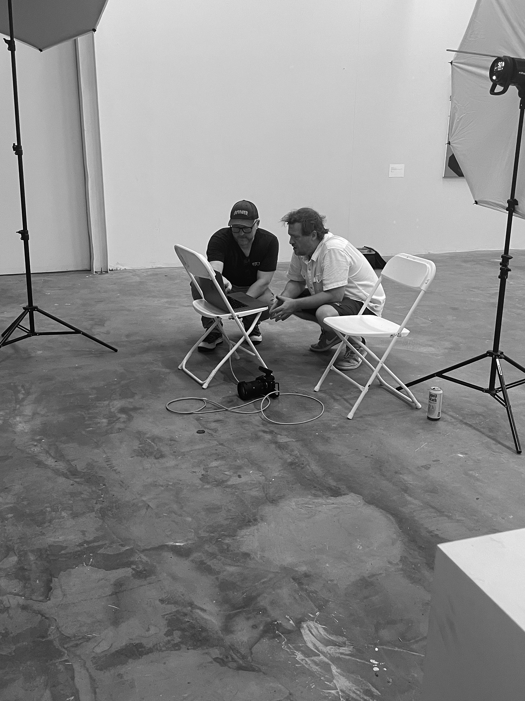 Phil Kline, and Torquil Dewar, photographing Xavier Alvarado for Hornmag, by October Custom Publishing