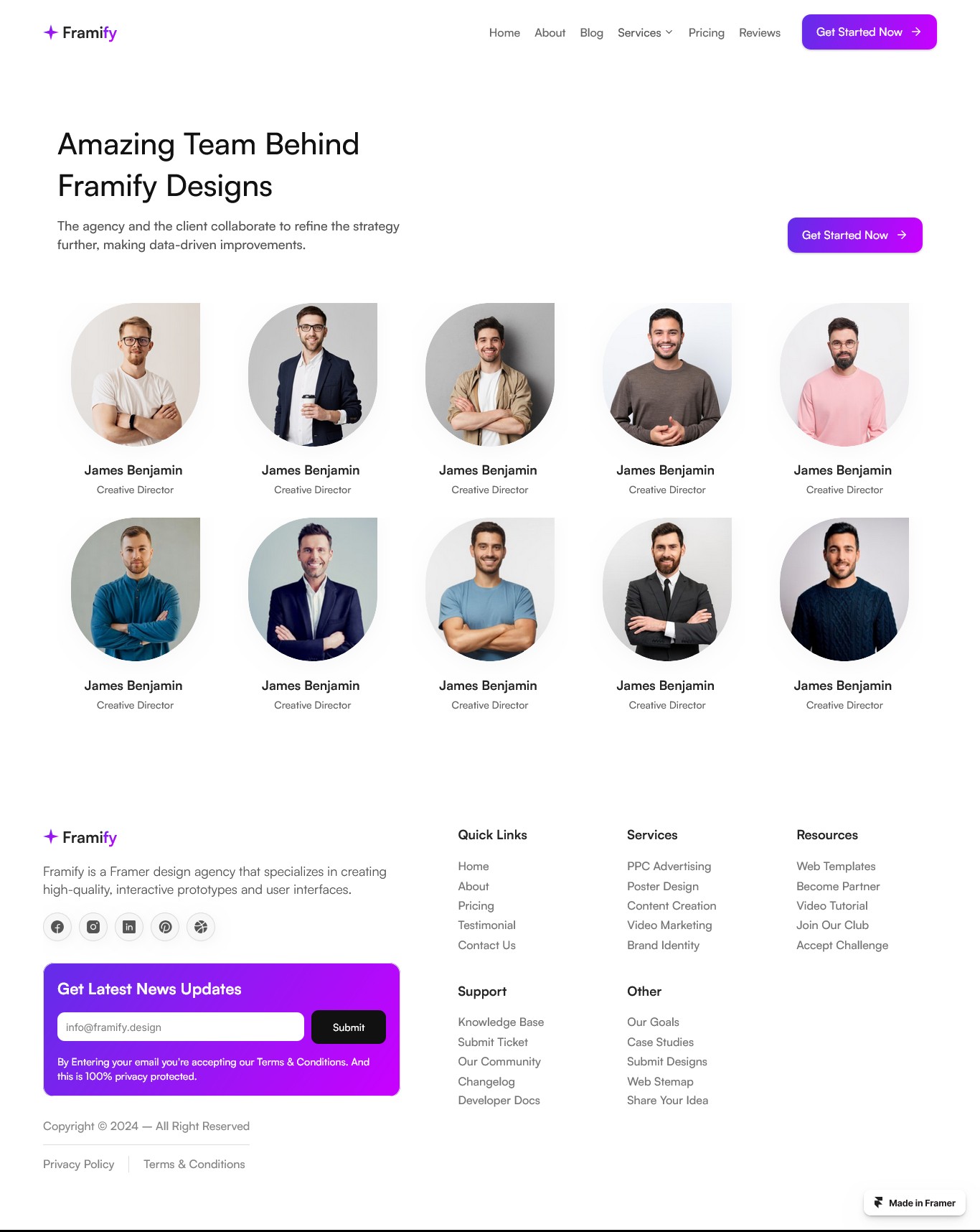 Framer Team Page v1