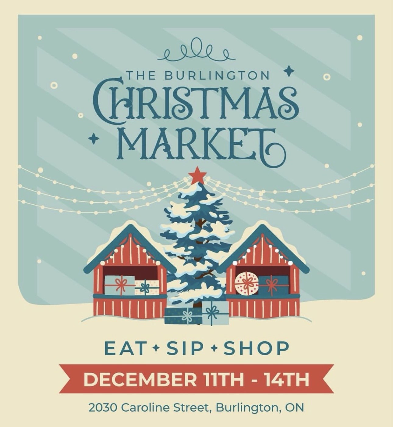 christmas market poster