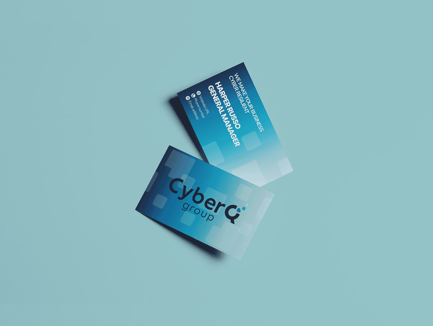 CyberQ business card by DesignGuru