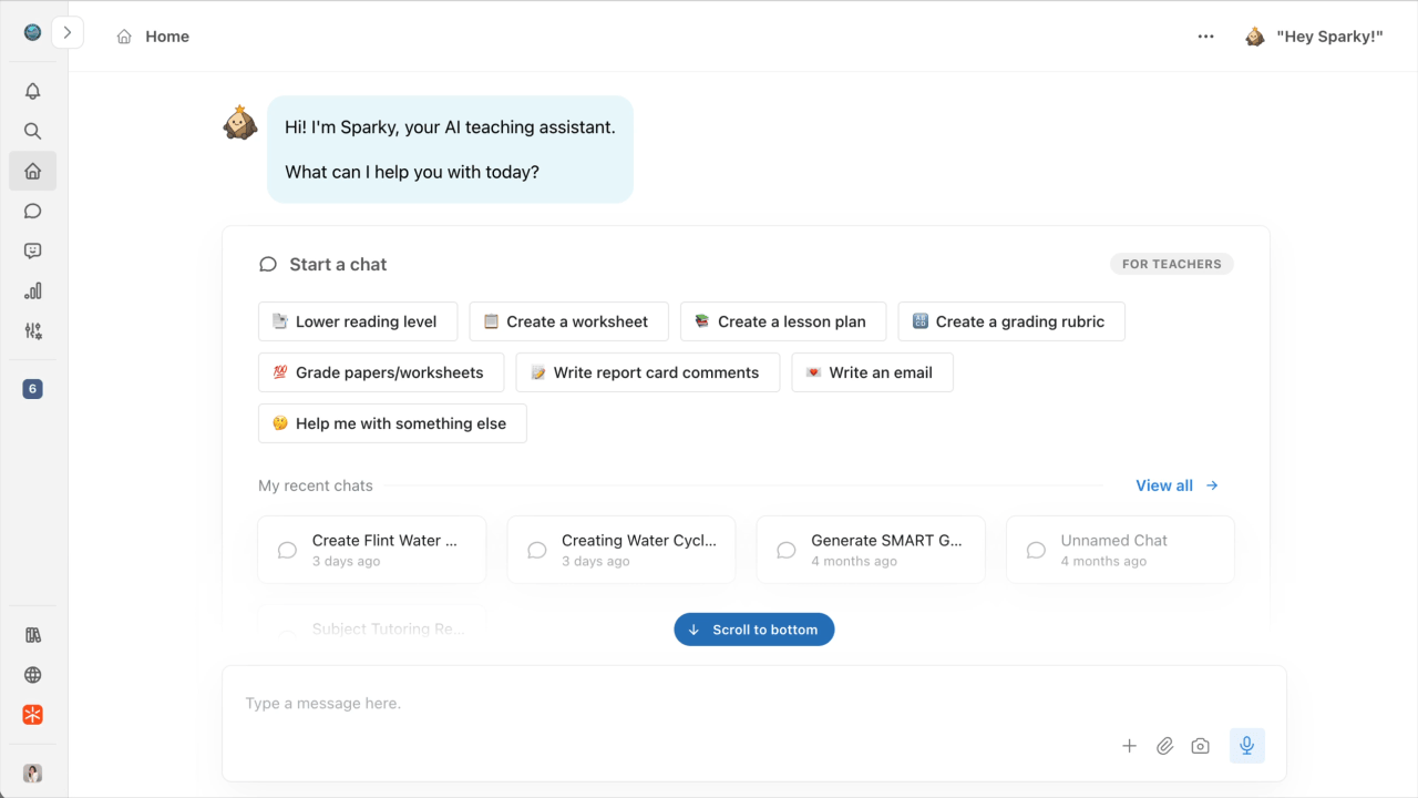 GIF showing how chats and sessions are now in two separate sections in your profile