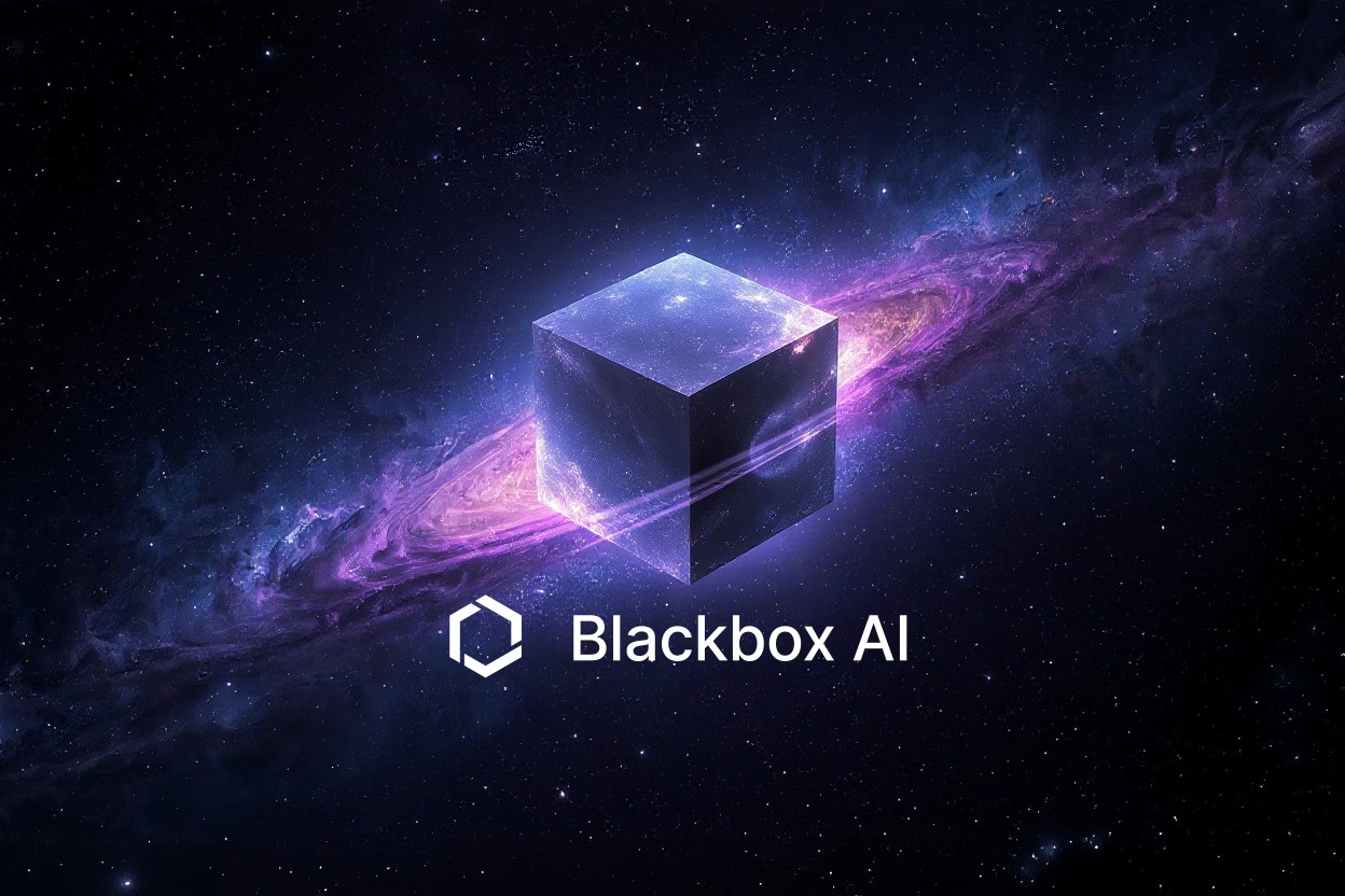 A luminous glowing BLACK BOX with a vibrant atmosphere