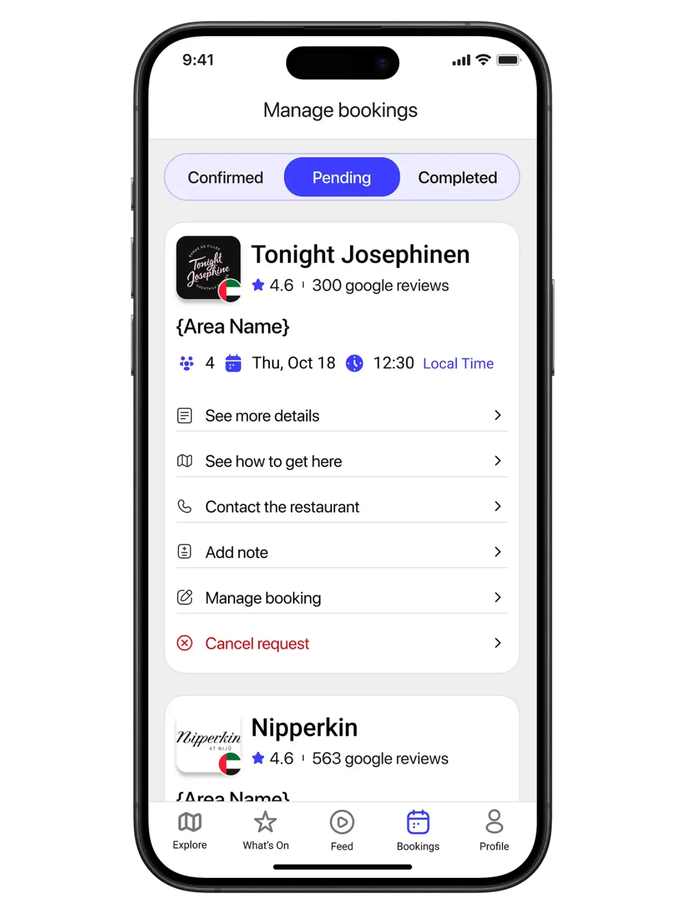 Ambl app interface 5