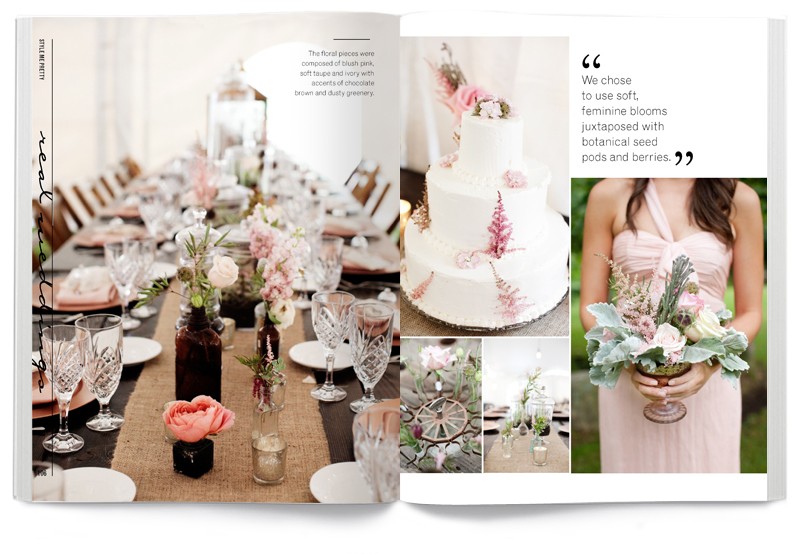 style me pretty magazine wedding feature