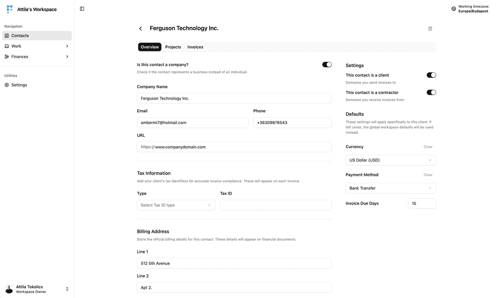 software dashboard image