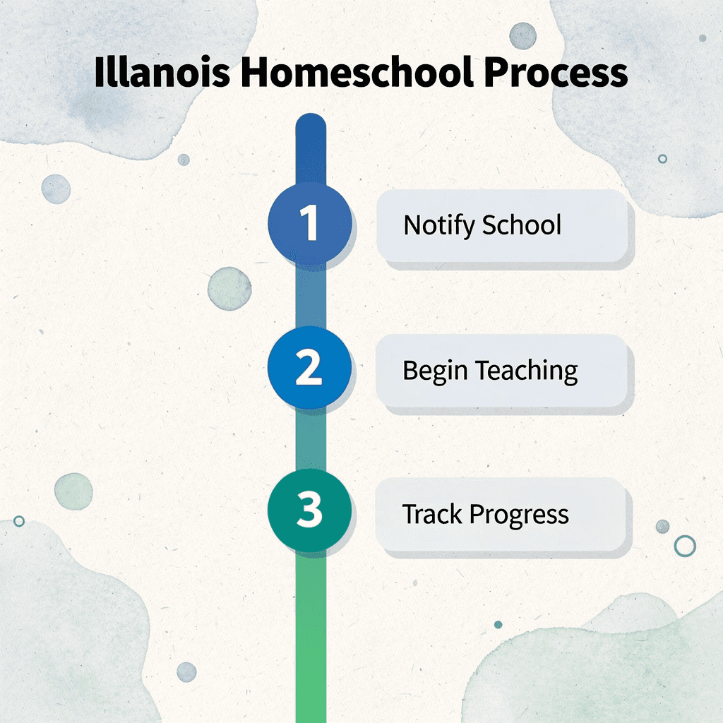  Three-step process for starting homeschool in Illinois