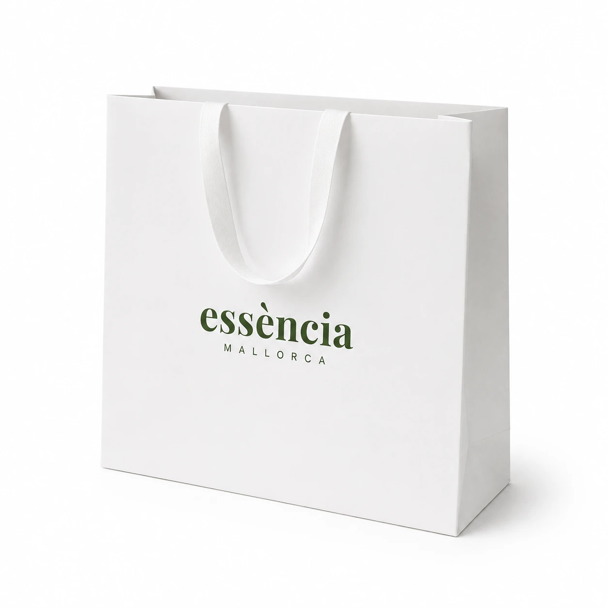 Custom wedding welcome bag with artisan Mallorcan products.