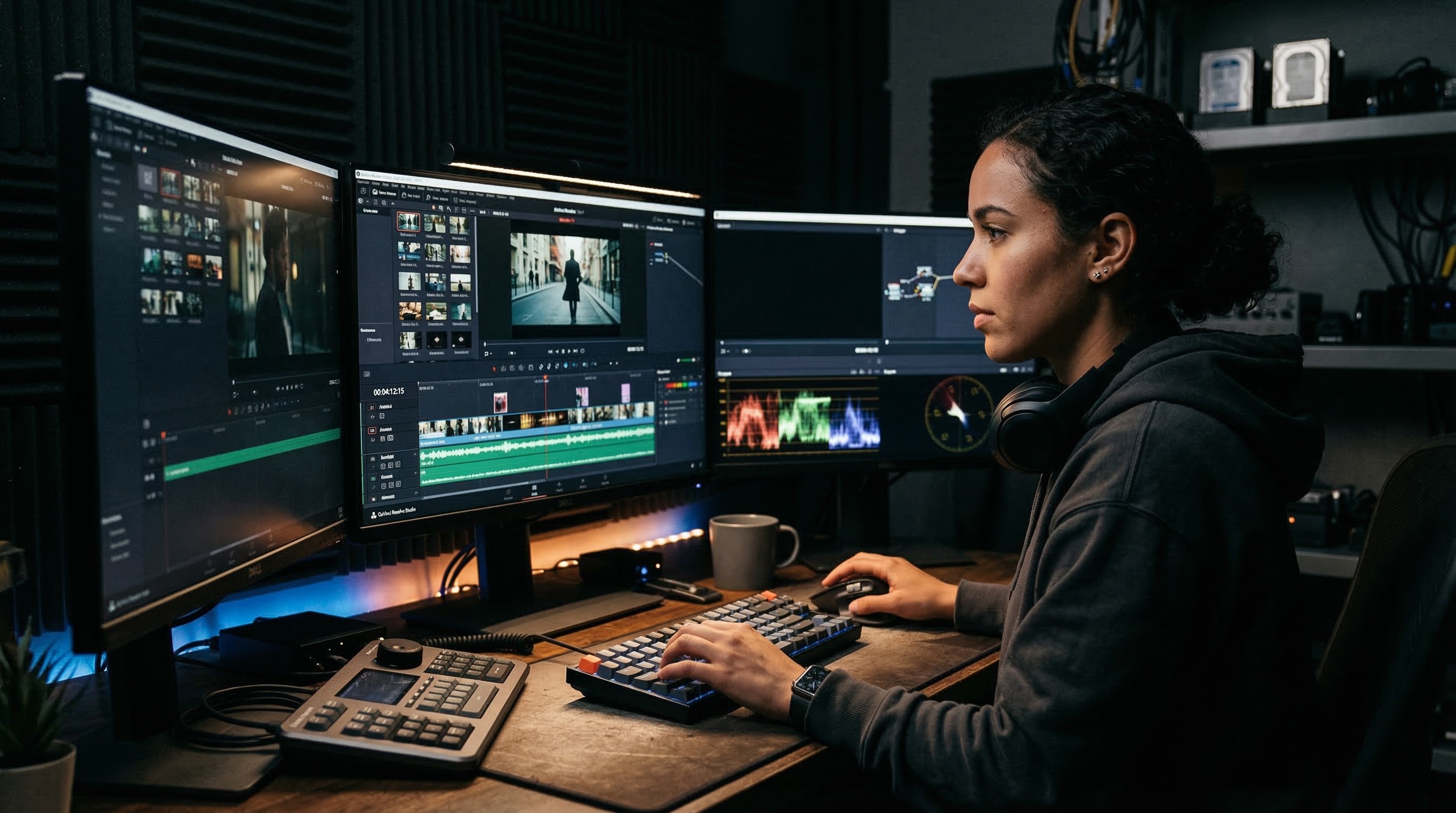 Computadora para edición de video profesional