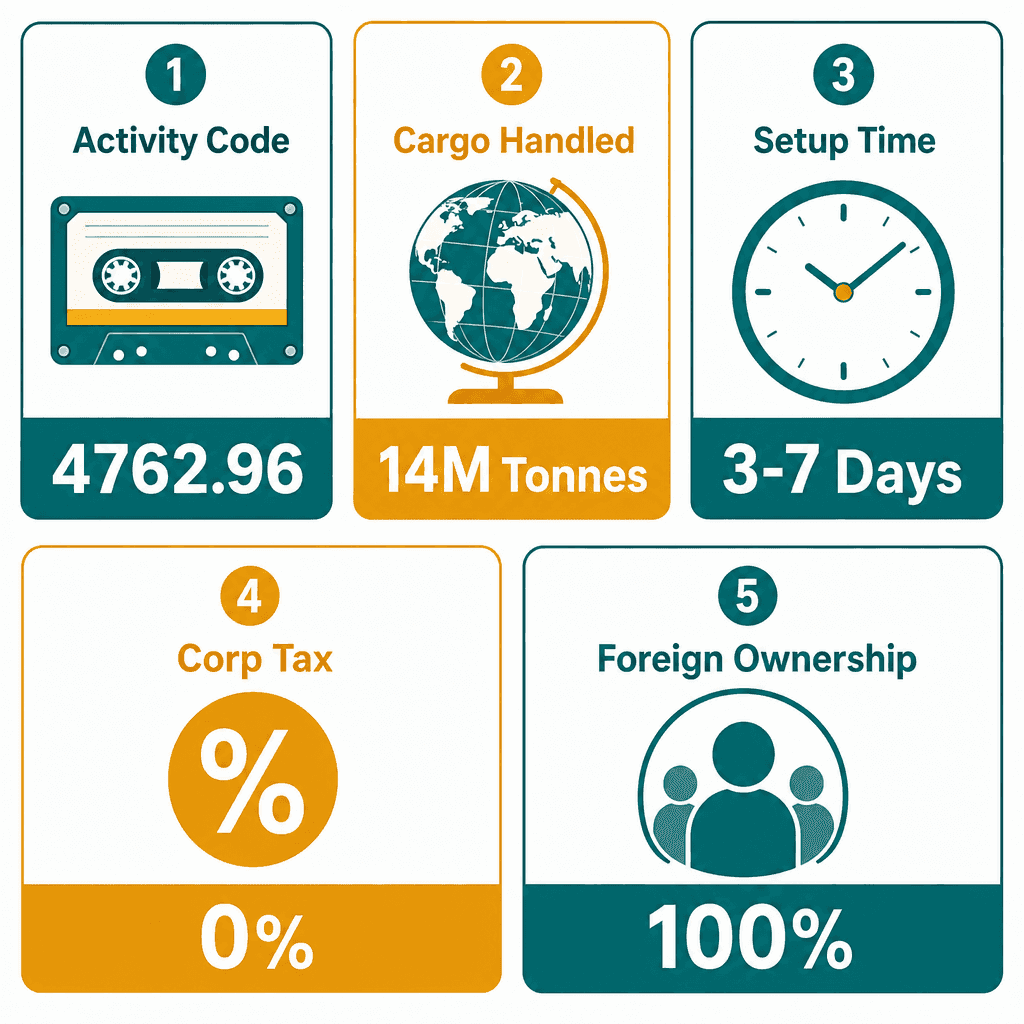 Infographic: Blank Cassette Trading License in Dubai
