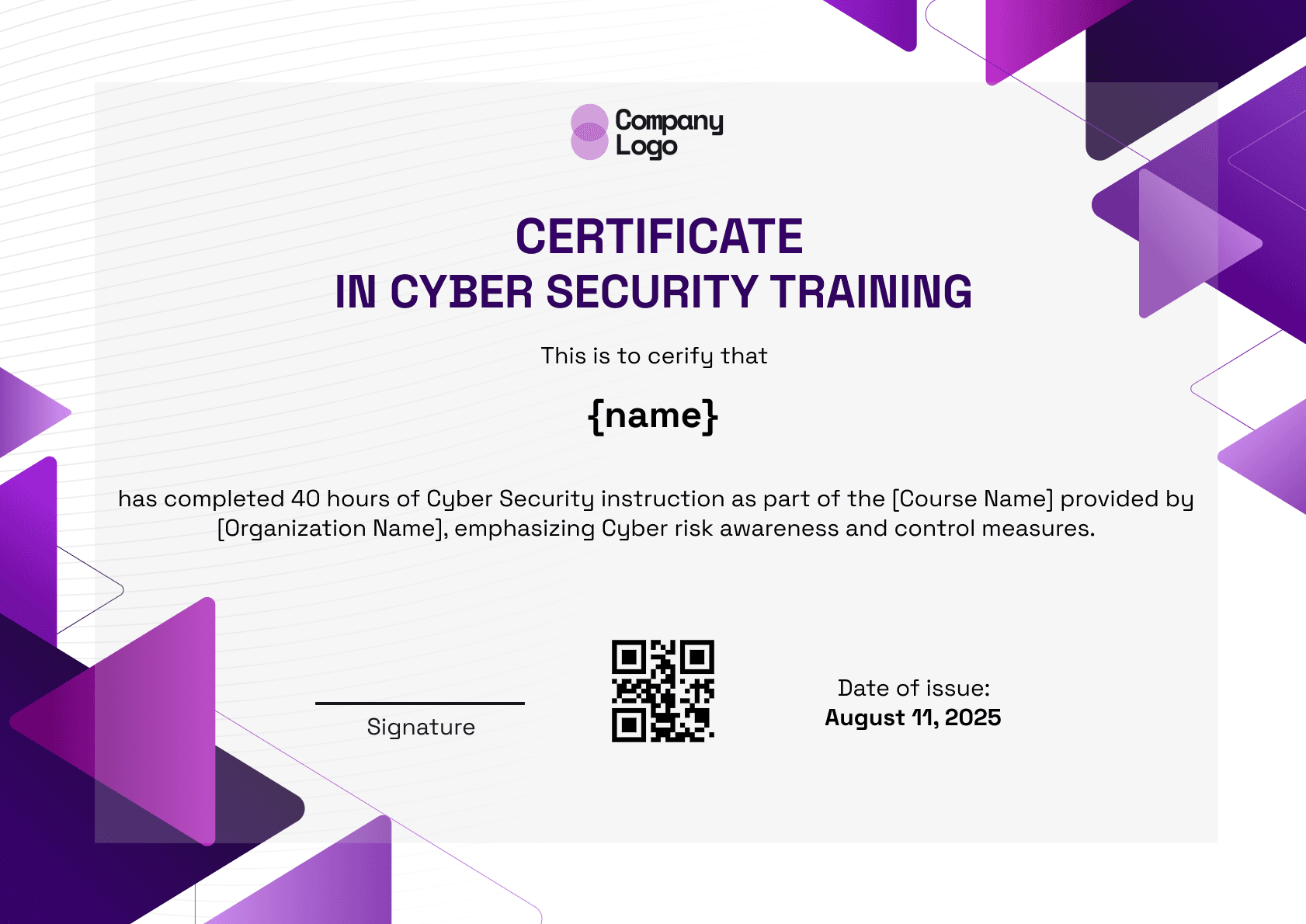 Wauld - Professional and attractive green recognition badge template