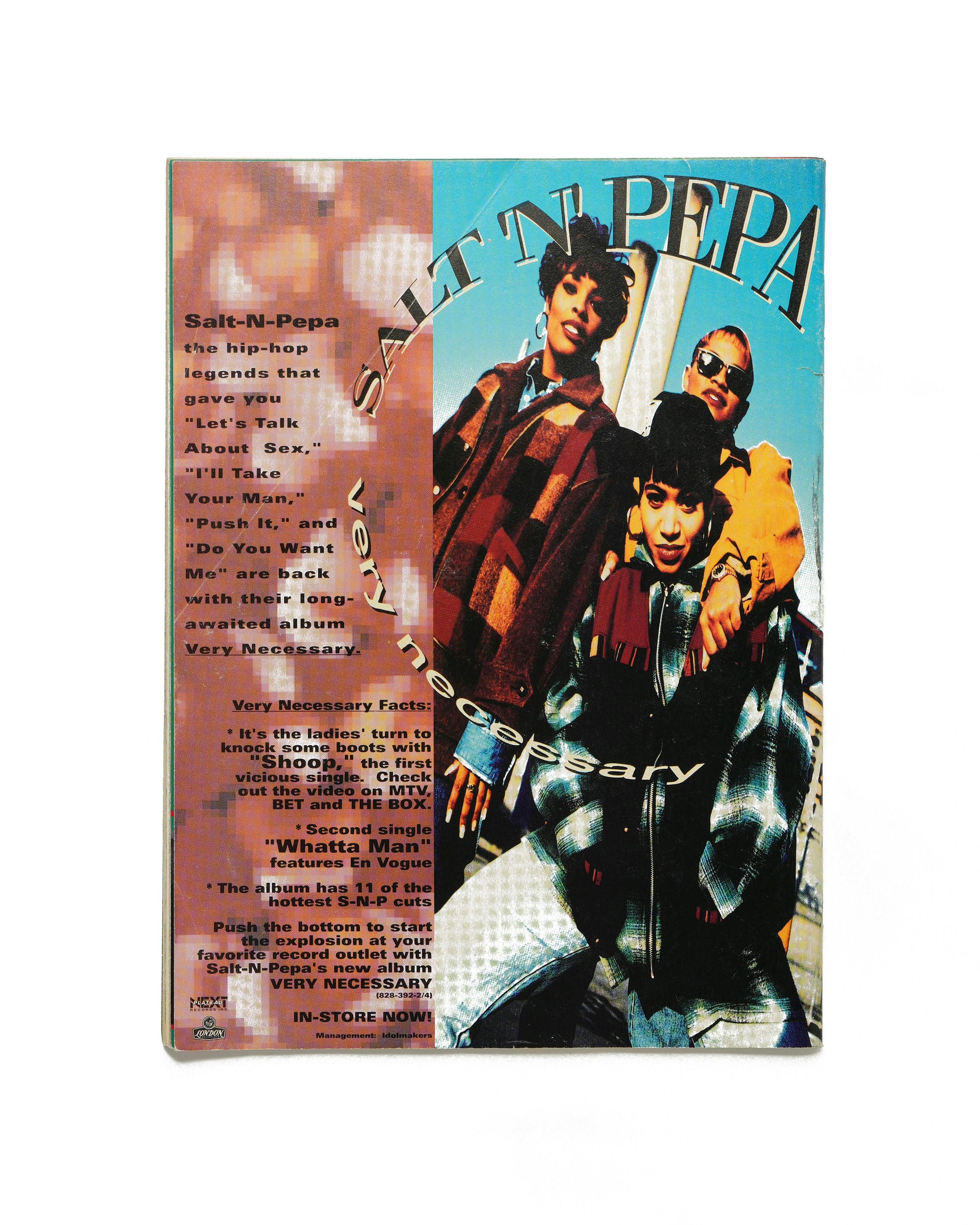 Rap Pages - December 1993 - Back Cover
