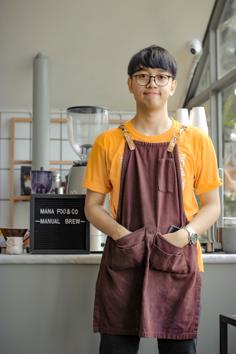Barista portrait
