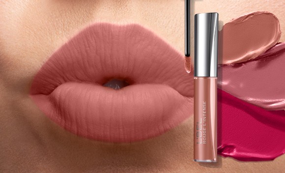 Labial líquido Rouge L'Intense con acabado natural y aterciopelado