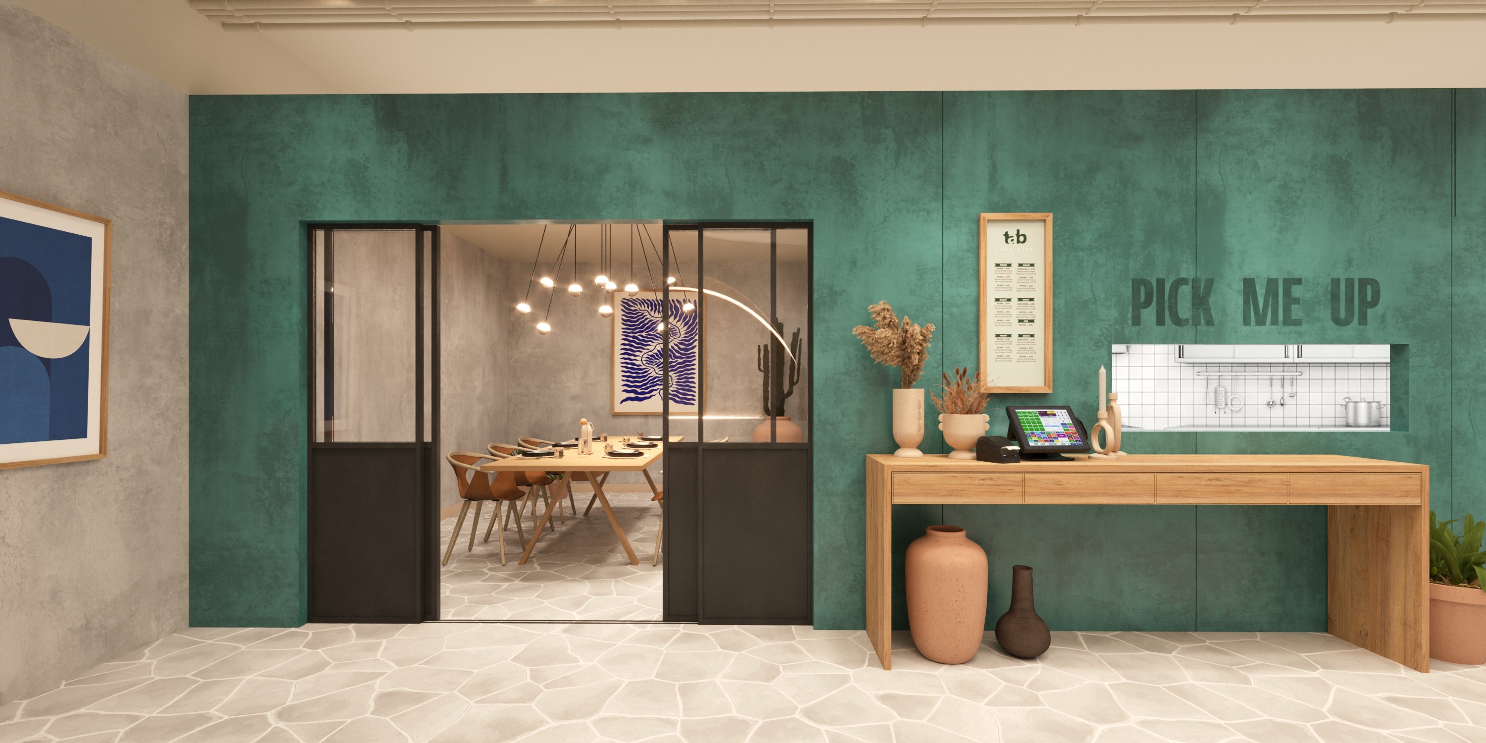 Main testing room and discovery  for feldschlösschen bar free service bar and testing beer desing and retail concept in Lausanne Switzerland  