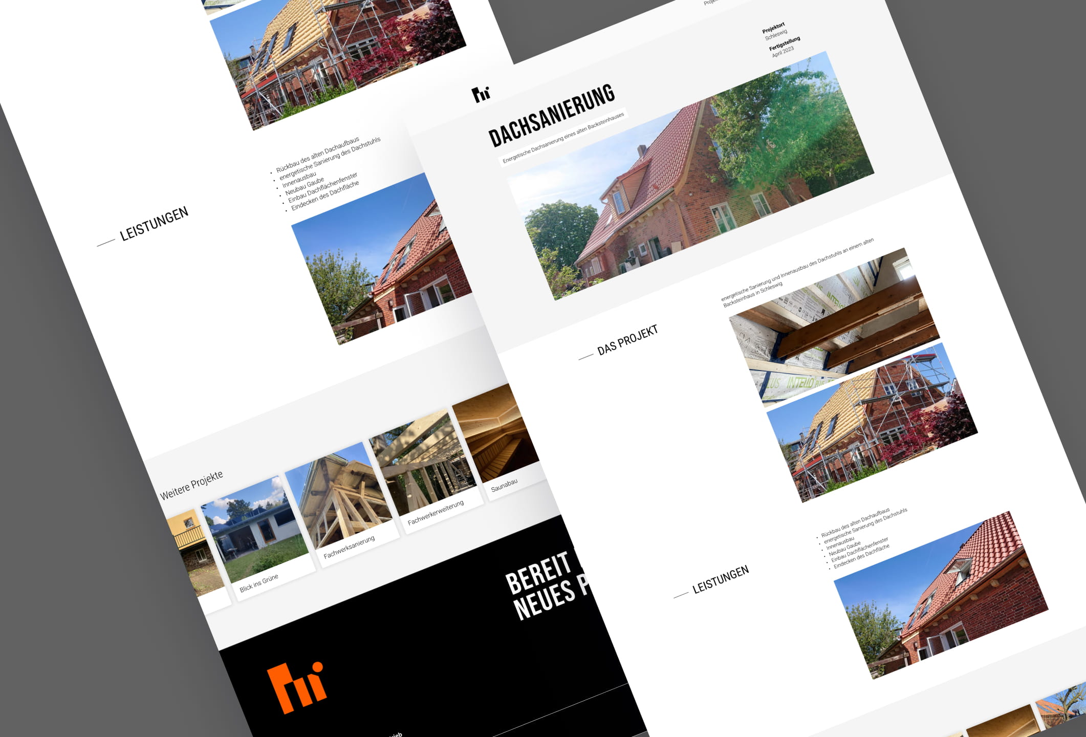 Zimmerei Holz:Raum Website Screen