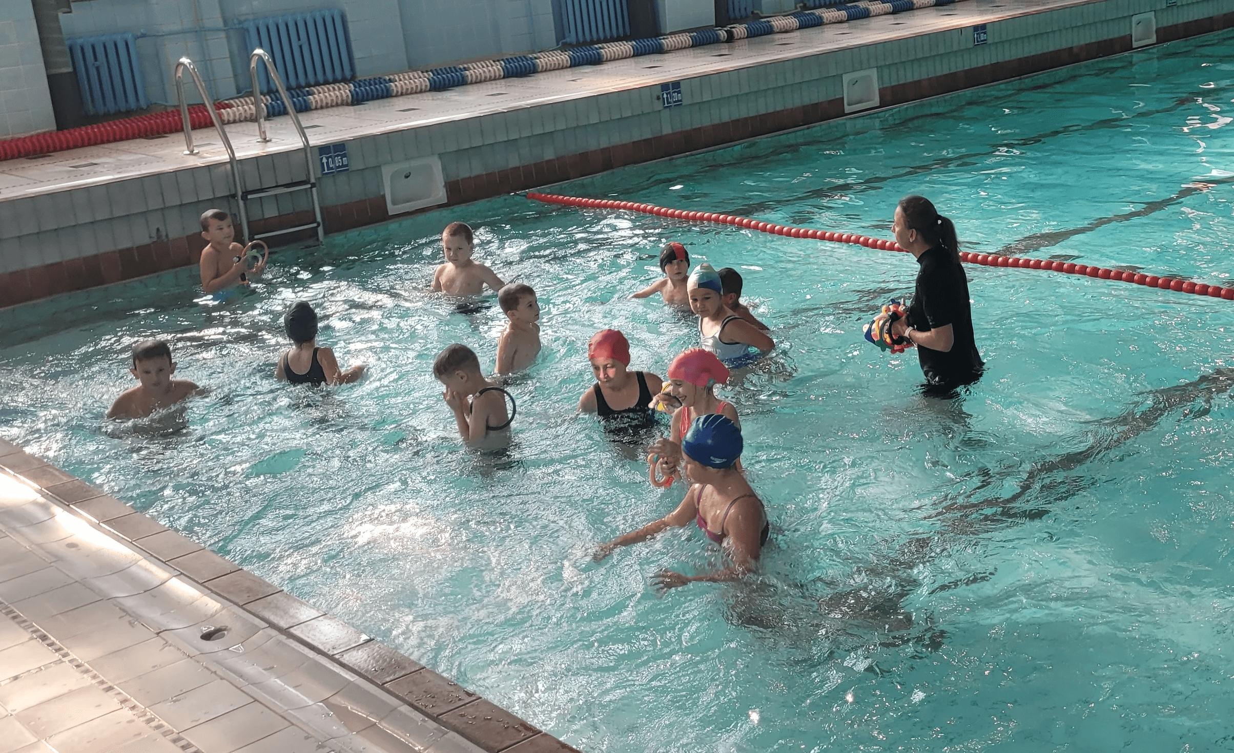 Group of men surfing