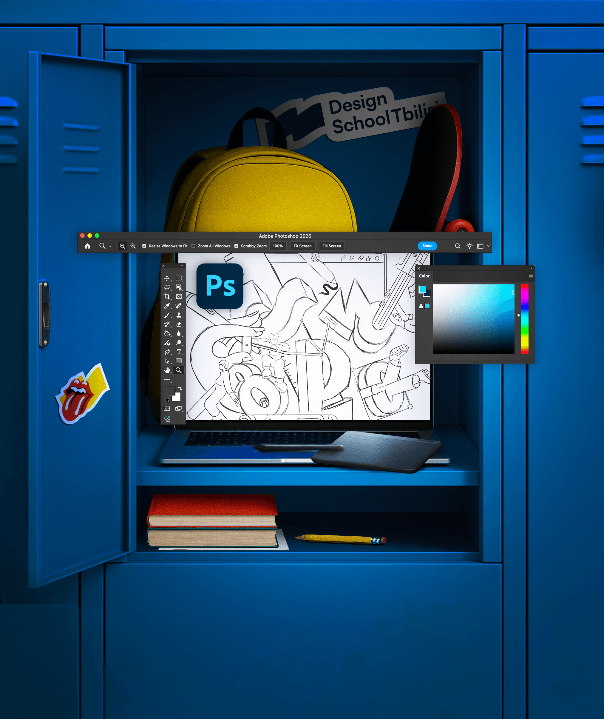 გრაფიკული დიზაინის კურსის სამბნეილი