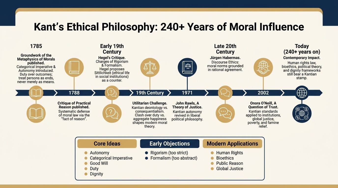 Kant's Ethical Philosophy: 240+ Years of Moral Influence
