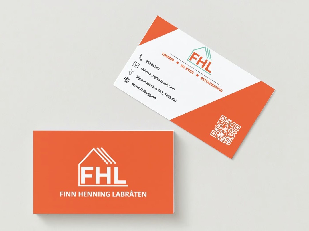 Branding for visittkort: FHL Bygg