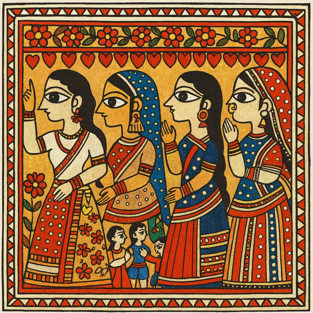 Krishna playing flute under tree