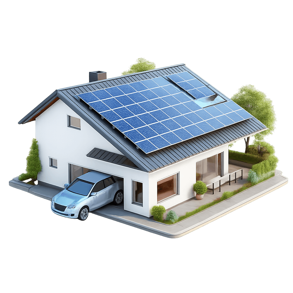 Image of an illustrated solar panel