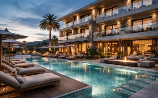 Σύγχρονο τουριστικό κατάλυμα μετά από ανακαίνιση με έμφαση στη λειτουργικότητα και την εμπειρία φιλοξενίας