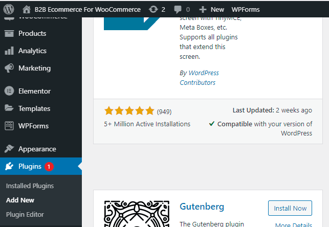 Woocommerce store dashboard