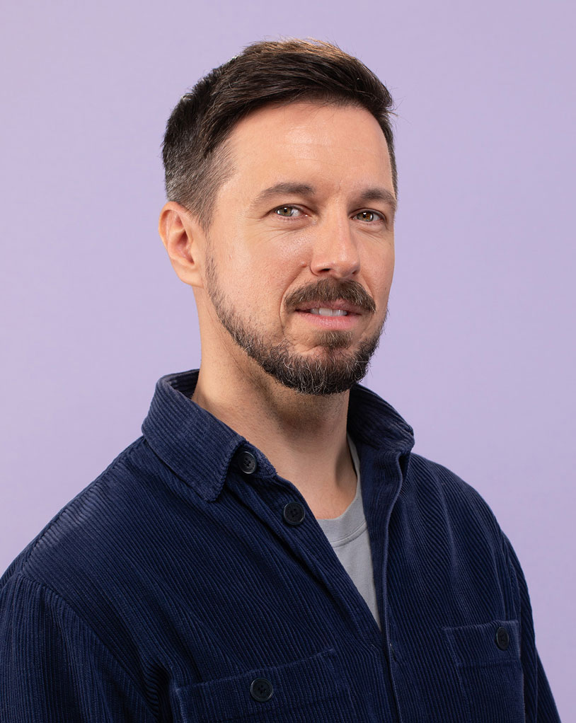 Matt Slow, co-founder of SLOWRAT, a brand identity and web design studio in Prague