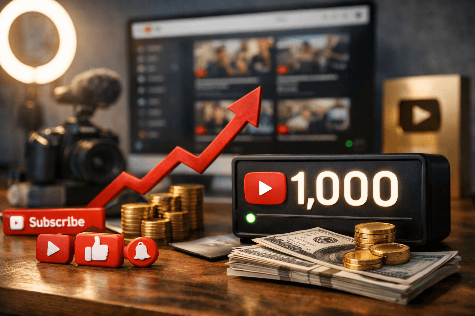 Comment atteindre 1000 abonnés sur YouTube&nbsp;rapidement ?