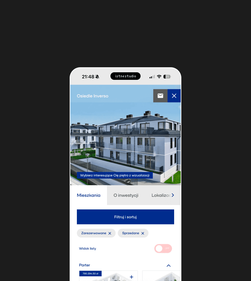 Realizacja projektu strony internetowej dla dewelopera mieszkaniowego z Warszawy - Muniak Development