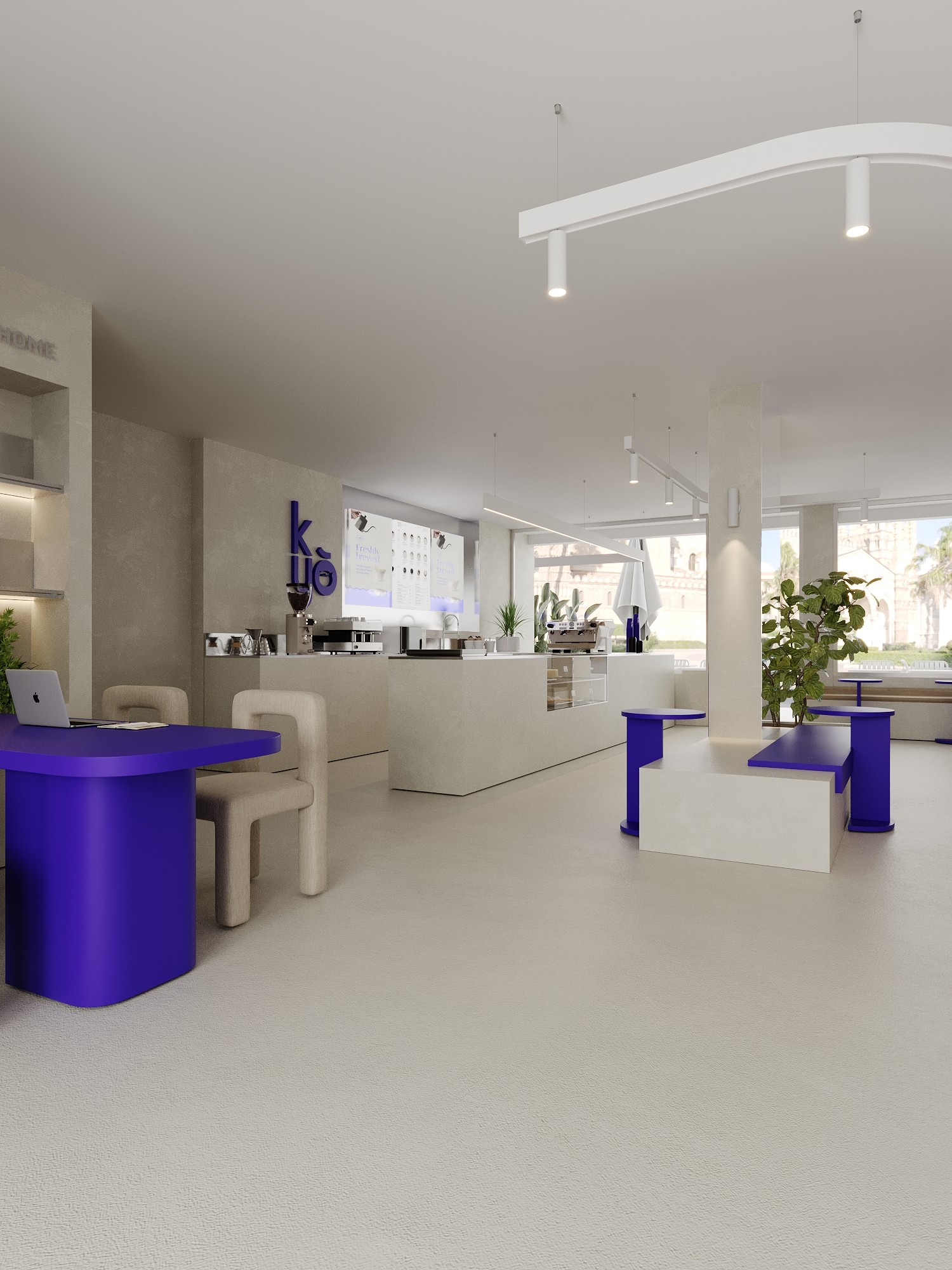 Modern coffee shop design