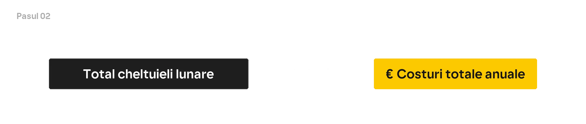 Însumarea cheltuielilor lunare într-un cost anual