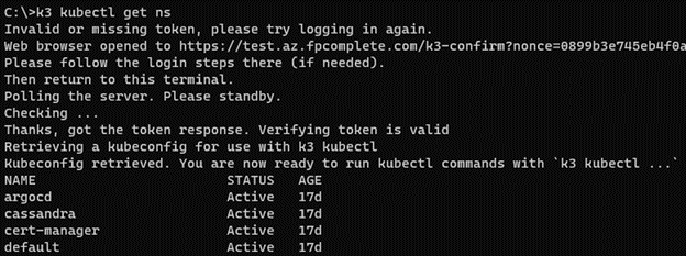 Command line access