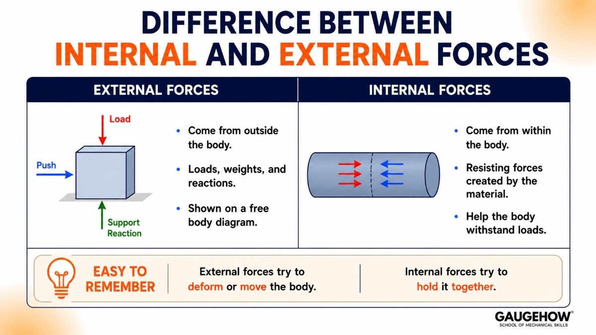 Internal and External Forces