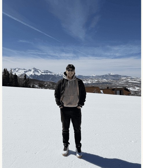Standing in the snow