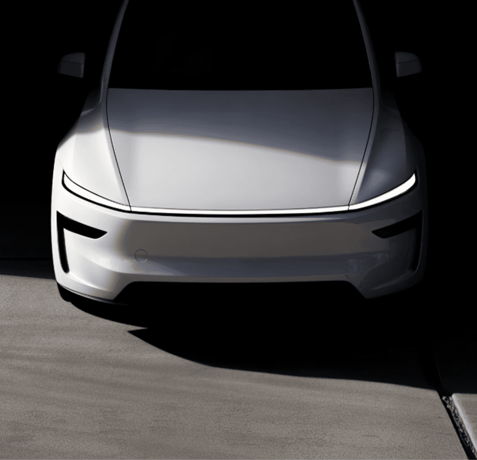 The front fascia features sleek, clean lines for a strong front profile.